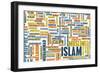 Islam or Muslim Religion as a Concept-kentoh-Framed Premium Giclee Print