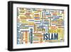 Islam or Muslim Religion as a Concept-kentoh-Framed Art Print