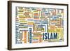 Islam or Muslim Religion as a Concept-kentoh-Framed Art Print