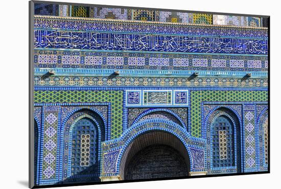 Islamic Decorations, Temple Mount, Jerusalem, Israel.-William Perry-Mounted Photographic Print