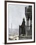 Islamic Muezzin Calling People to Prayer, 1800s-null-Framed Giclee Print