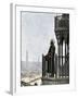 Islamic Muezzin Calling People to Prayer, 1800s-null-Framed Giclee Print