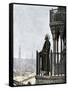 Islamic Muezzin Calling People to Prayer, 1800s-null-Framed Stretched Canvas