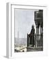 Islamic Muezzin Calling People to Prayer, 1800s-null-Framed Giclee Print