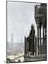 Islamic Muezzin Calling People to Prayer, 1800s-null-Mounted Giclee Print