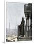 Islamic Muezzin Calling People to Prayer, 1800s-null-Framed Giclee Print