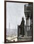 Islamic Muezzin Calling People to Prayer, 1800s-null-Framed Giclee Print