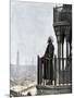 Islamic Muezzin Calling People to Prayer, 1800s-null-Mounted Giclee Print