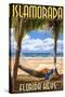 Islamorada, Florida Keys - Hammock Scene-Lantern Press-Stretched Canvas