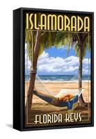 Islamorada, Florida Keys - Hammock Scene-Lantern Press-Framed Stretched Canvas
