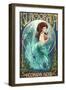 Islamorada, Florida Keys - Mermaid-Lantern Press-Framed Art Print