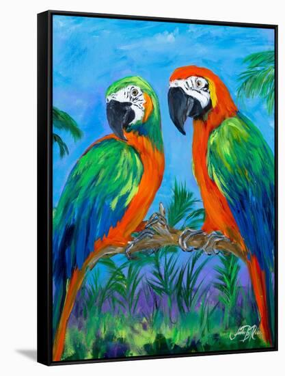 Island Birds I-Julie DeRice-Framed Stretched Canvas