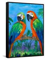 Island Birds I-Julie DeRice-Framed Stretched Canvas