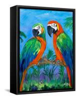 Island Birds I-Julie DeRice-Framed Stretched Canvas