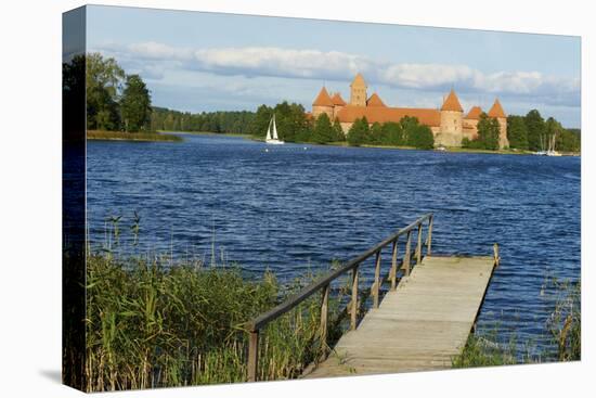 Island Castle of Trakai Near Vilnius, Lithuania, Europe-Bruno Morandi-Stretched Canvas