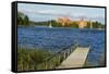 Island Castle of Trakai Near Vilnius, Lithuania, Europe-Bruno Morandi-Framed Stretched Canvas