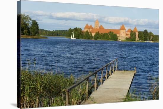 Island Castle of Trakai Near Vilnius, Lithuania, Europe-Bruno Morandi-Stretched Canvas