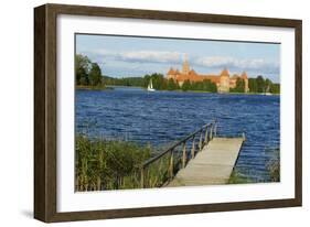 Island Castle of Trakai Near Vilnius, Lithuania, Europe-Bruno Morandi-Framed Photographic Print