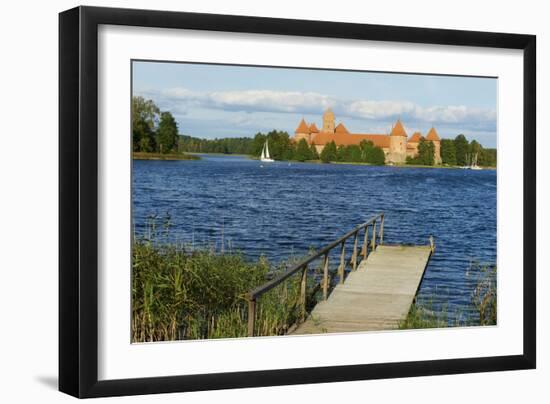 Island Castle of Trakai Near Vilnius, Lithuania, Europe-Bruno Morandi-Framed Photographic Print