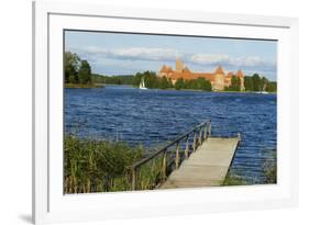 Island Castle of Trakai Near Vilnius, Lithuania, Europe-Bruno Morandi-Framed Photographic Print