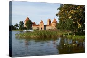 Island Castle of Trakai Near Vilnius, Lithuania, Europe-Bruno Morandi-Stretched Canvas