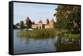 Island Castle of Trakai Near Vilnius, Lithuania, Europe-Bruno Morandi-Framed Stretched Canvas