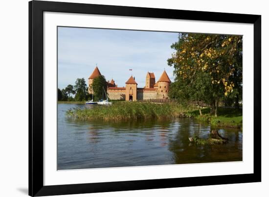 Island Castle of Trakai Near Vilnius, Lithuania, Europe-Bruno Morandi-Framed Photographic Print