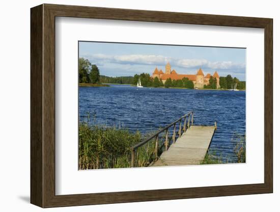 Island Castle of Trakai Near Vilnius, Lithuania, Europe-Bruno Morandi-Framed Photographic Print