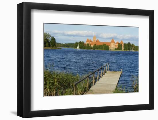 Island Castle of Trakai Near Vilnius, Lithuania, Europe-Bruno Morandi-Framed Photographic Print