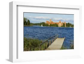 Island Castle of Trakai Near Vilnius, Lithuania, Europe-Bruno Morandi-Framed Photographic Print