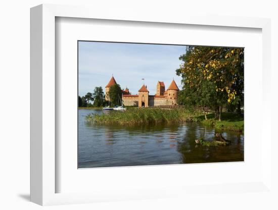 Island Castle of Trakai Near Vilnius, Lithuania, Europe-Bruno Morandi-Framed Photographic Print