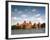 Island Castle on Lake Galve, Trakai Historical National Park, Trakai, Lithuania-Walter Bibikow-Framed Photographic Print