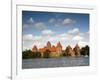 Island Castle on Lake Galve, Trakai Historical National Park, Trakai, Lithuania-Walter Bibikow-Framed Photographic Print