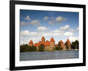 Island Castle on Lake Galve, Trakai Historical National Park, Trakai, Lithuania-Walter Bibikow-Framed Photographic Print