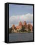 Island Castle on Lake Galve, Trakai Historical National Park, Trakai, Lithuania-Walter Bibikow-Framed Stretched Canvas