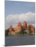 Island Castle on Lake Galve, Trakai Historical National Park, Trakai, Lithuania-Walter Bibikow-Mounted Photographic Print