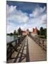 Island Castle on Lake Galve, Trakai Historical National Park, Trakai, Lithuania-Walter Bibikow-Mounted Photographic Print