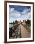 Island Castle on Lake Galve, Trakai Historical National Park, Trakai, Lithuania-Walter Bibikow-Framed Photographic Print