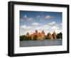 Island Castle on Lake Galve, Trakai Historical National Park, Trakai, Lithuania-Walter Bibikow-Framed Photographic Print