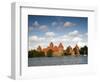 Island Castle on Lake Galve, Trakai Historical National Park, Trakai, Lithuania-Walter Bibikow-Framed Photographic Print