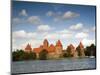 Island Castle on Lake Galve, Trakai Historical National Park, Trakai, Lithuania-Walter Bibikow-Mounted Photographic Print