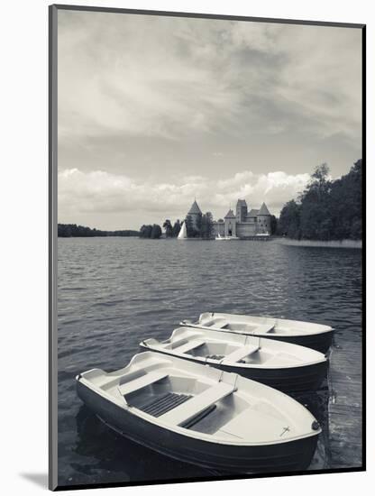 Island Castle on Lake Galve, Trakai Historical National Park, Trakai, Lithuania-Walter Bibikow-Mounted Photographic Print