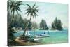 Island Cove-Art Fronckowiak-Stretched Canvas