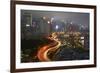 Island Eastern Corridor Motorway, Causeway Bay, and high-rises, Hong Kong, China-David Wall-Framed Premium Photographic Print