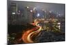 Island Eastern Corridor Motorway, Causeway Bay, and high-rises, Hong Kong, China-David Wall-Mounted Photographic Print