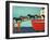 Island Ferry Black And Choc-Stephen Huneck-Framed Giclee Print