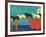 Island Ferry Champlain Black Yellow-Stephen Huneck-Framed Giclee Print