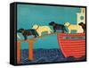 Island Ferry Key West-Stephen Huneck-Framed Stretched Canvas
