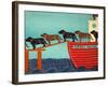 Island Ferry Mv Black And Choc-Stephen Huneck-Framed Giclee Print