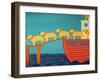 Island Ferry Mv Yellow-Stephen Huneck-Framed Giclee Print